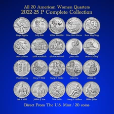 ⭐️2022-2025 P American Women Quarters 20-Coin Collection / COMPLETE SET / WOW🔥