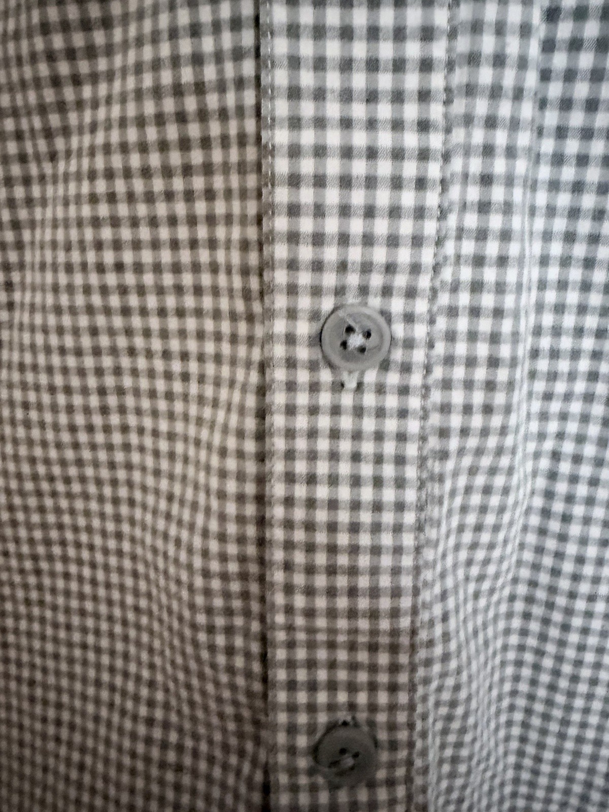 Men’s Columbia Button Down Medium Regular Gray Wh… - image 6