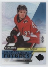 2020 Upper Deck Synergy Exceptional Futures Black 90/99 Josh Norris #EFS-JN 07bl