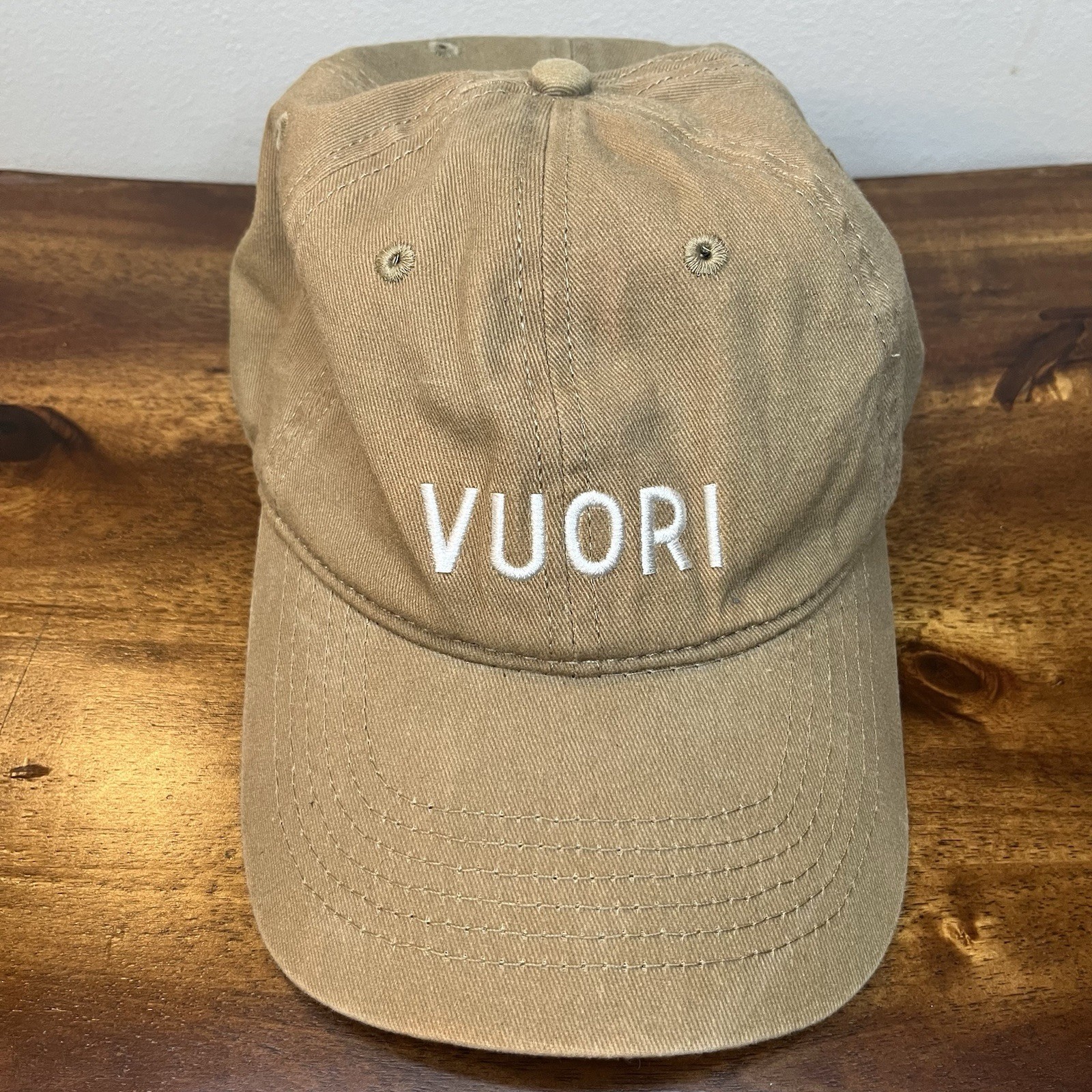 Vuori Hat Adult Adjustable Camel Tan Unisex Baseball Cap
