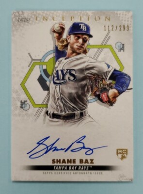 2022 Topps Inception Shane Baz Auto Rookie RC #BRES-SBA Card /299