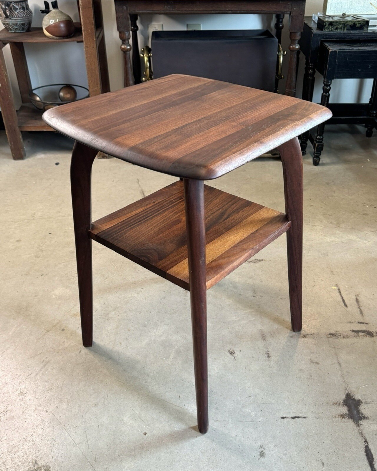 Heywood Wakefield Lamp Table M337 Mid Century Modern 2 Tier Side table
