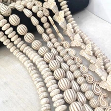 Various Size White Turquoise Water Droplet Shape Rondelle Beads for Jewelry DIY