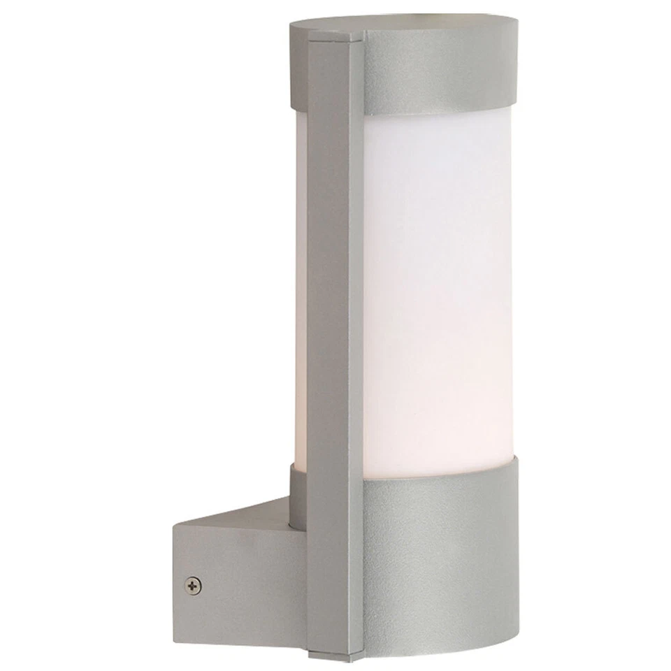 Wandleuchte Wandlampe Außenleuchte IP44 Wetterfest Balkon silber warmweiß LED - Bild 2 von 4