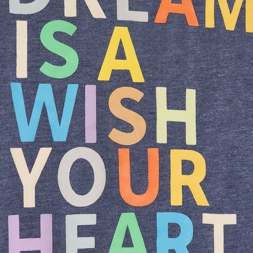 T-shirt grafica blu Un sogno è un desiderio che il tuo cuore fa taglia XL blu - Foto 7 di 8
