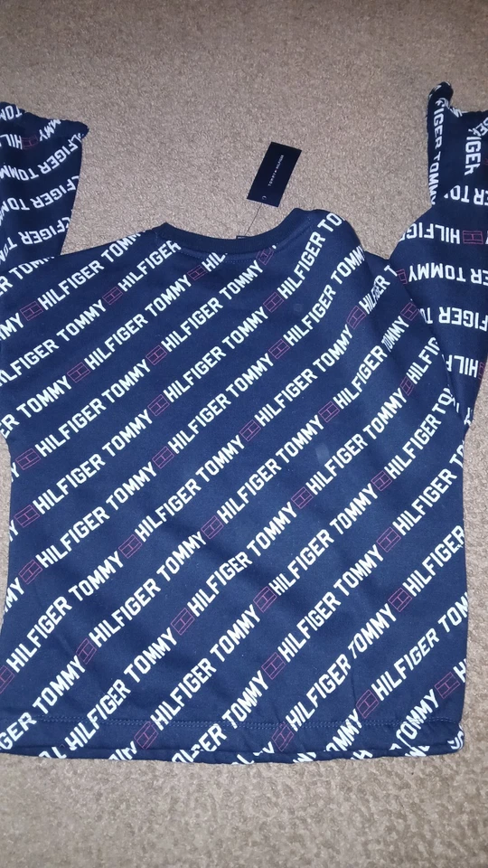 TOMMY HILFIGER- GIRLS FLEECE LINED-WARM PULLOVER SWEATSHIRT SIZE LARGE NEW/TAGS - Image 3 of 4