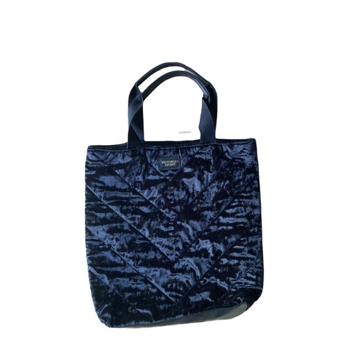 Victoria's Secret Limited Edition Velvet Tote Bag Purse Black- Love Victoria EUC - Picture 9 of 9