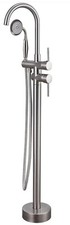 gotonovo Freestanding Bathtub Faucet Tub Filler with Hand Held Shower Brushed...