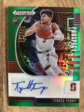 2020-21 Panini Prizm Draft Picks Tyrell Terry Green Prizm Prospect Auto RC