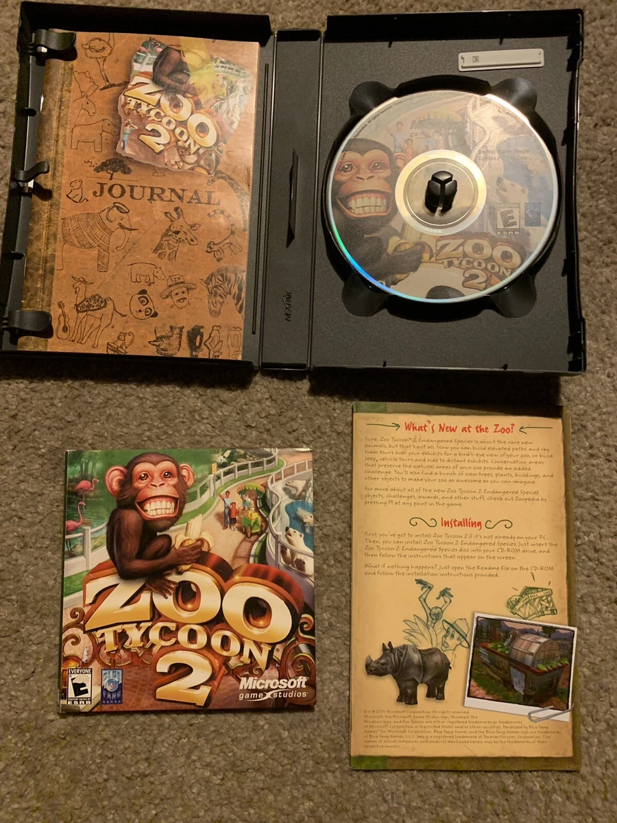 Zoo Tycoon Windows PC *DISC 2 ONLY* DISC IN GOOD CONDITION !! 882224278034