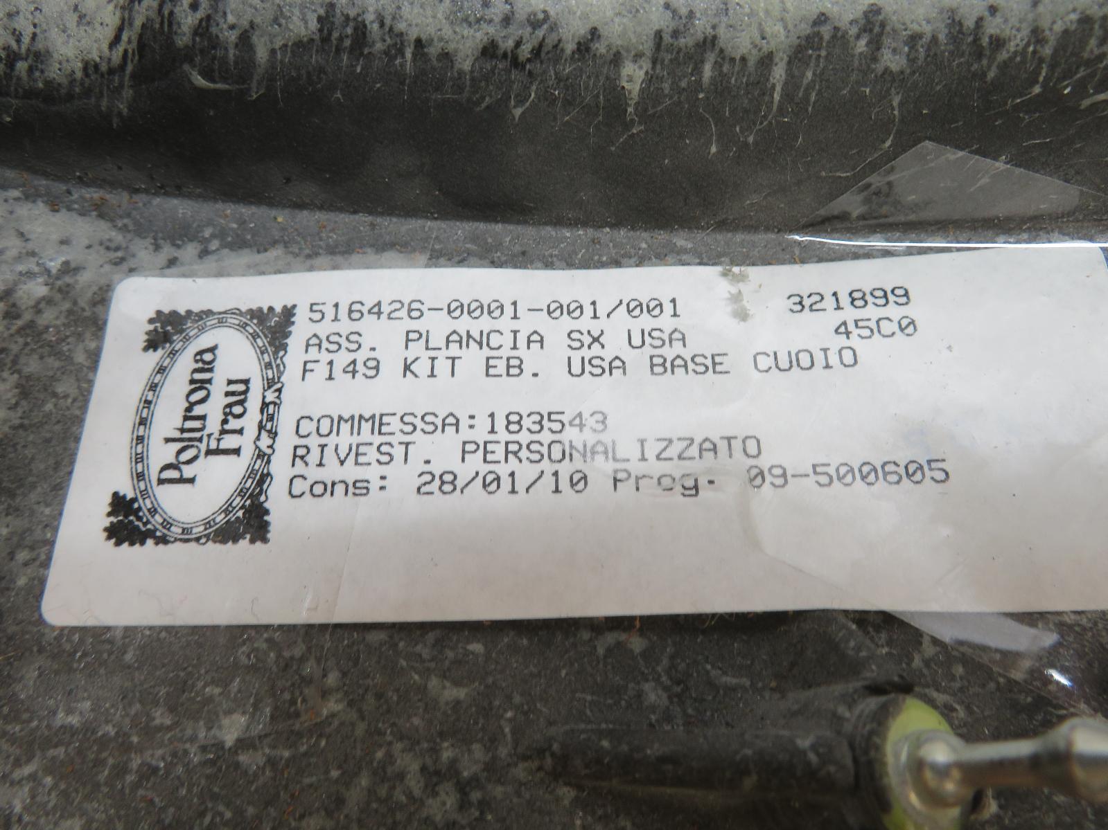 2010 FERRARI CALIFORNIA LEFT FRONT LOWER DASH TRIM OEM 321899 BASE CUOIO (TAN)