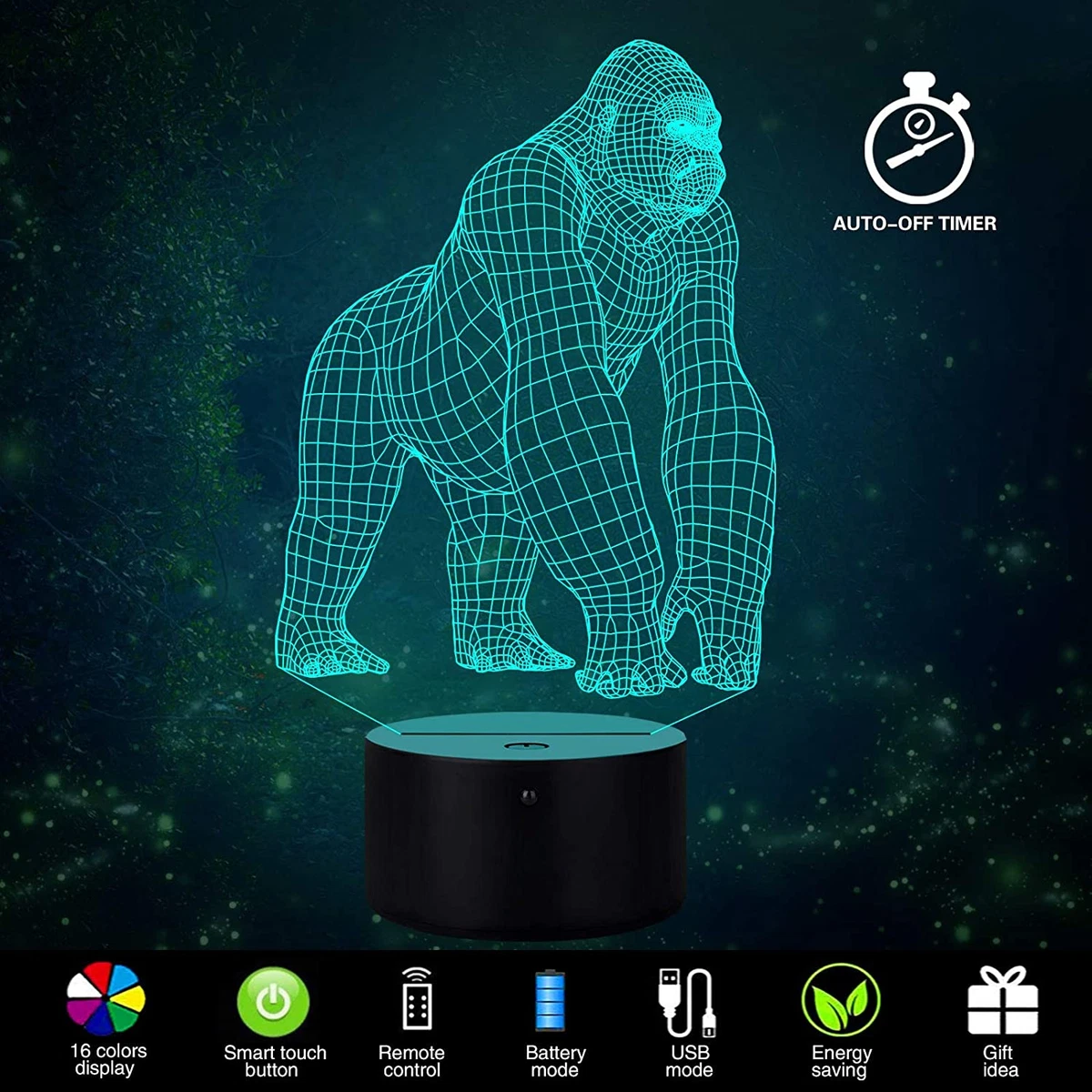 3d 2024 gorilla lamp