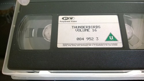 Gerry Anderson VHS Video Thunderbirds Vol16 Lord Parker's 'Oliday Give Or Take - Picture 3 of 3