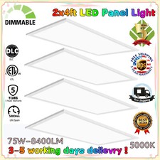 75W 2x4Ft LED Panel Light Drop Ceiling Panel Recessed Edge-Lit Troffer Fixtures