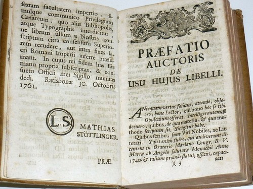 Neumayr: Triduum sacrum exercitiis spiritus accomodatum pro viris nobilibus 1761 - Picture 3 of 4