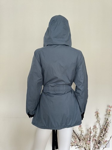 Superb Sonia Rykiel Women jacket, Blue and Black Light Showerproof Coat, Size M - Picture 13 of 20