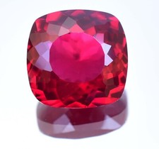 Natural Myanmar Red Spinel 18.60Ct Certified Cushion Cut Flawless Loose Gemstone
