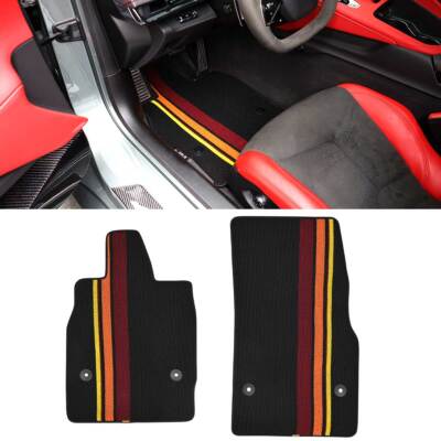 Schwarz Anti-Rutsch Fußmatten Automatten Für Corvette C8 Stingray Z06 Eray 20-24