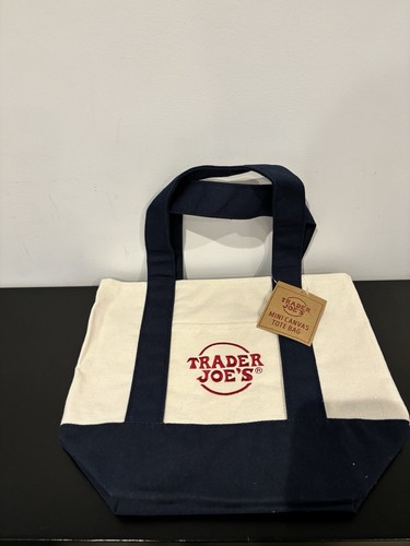 Trader Joe’s Mini Canvas Tote Bag - Blue