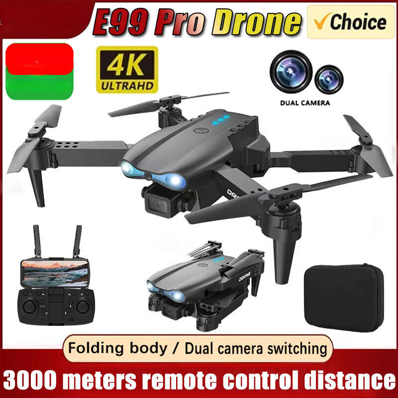 4K Professional Drone with Dual HD Camera WiFi Foldable RC Helicopter-image