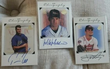 1998 UD Sp Authentic MIKE MUSSINA - TRAVIS LEE - JARED WRIGHT Chirography AUTO