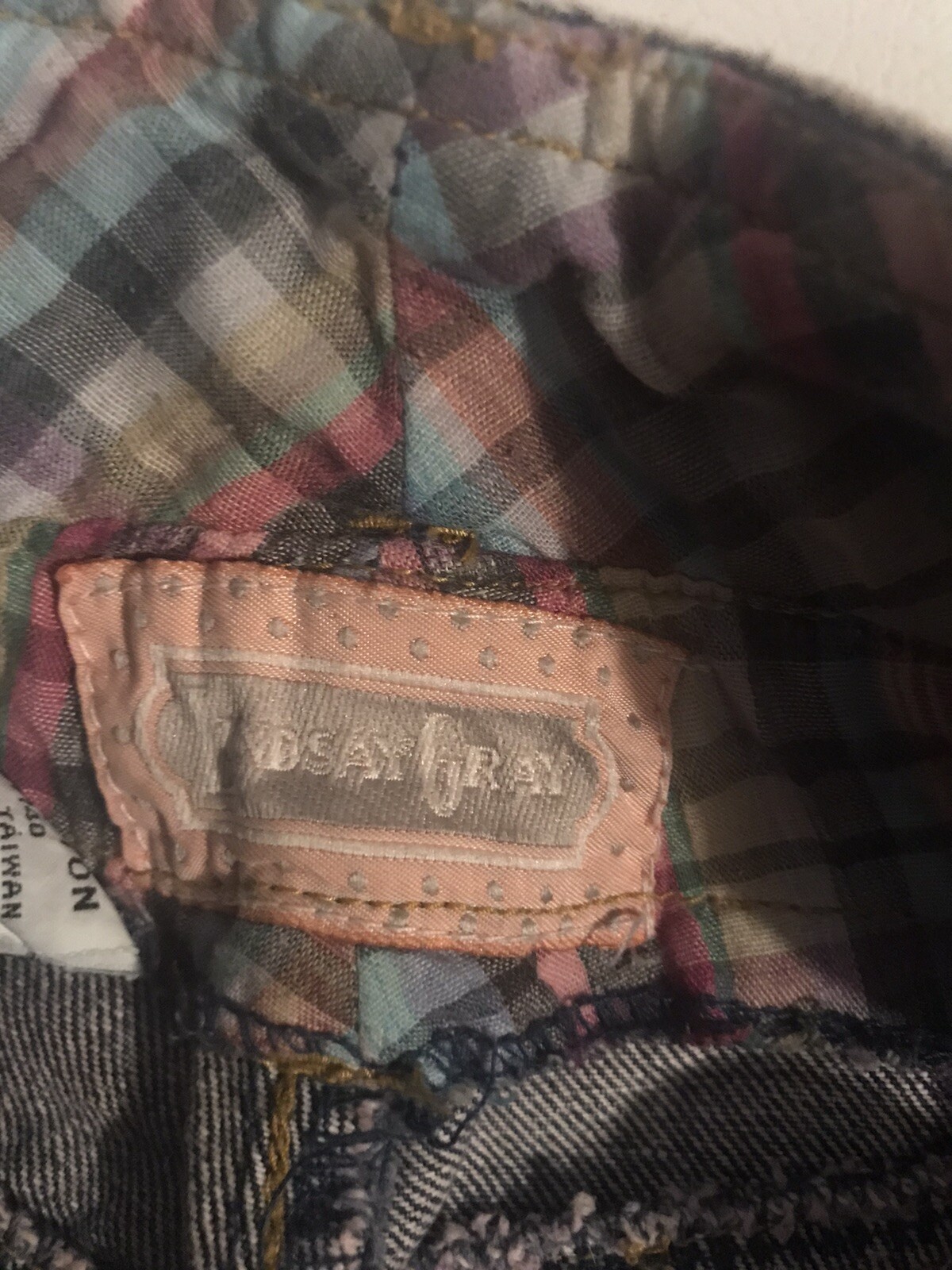 lindsay gray patchwork pants - image 4