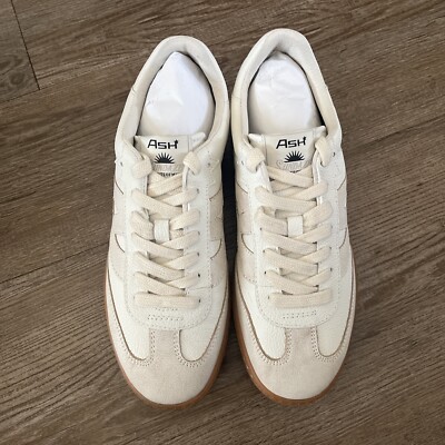 NEW NIB Ash Sundaze Women's Sneakers 36 36M 5.5 Sunset Beige White Shoes W/  Bag | eBay