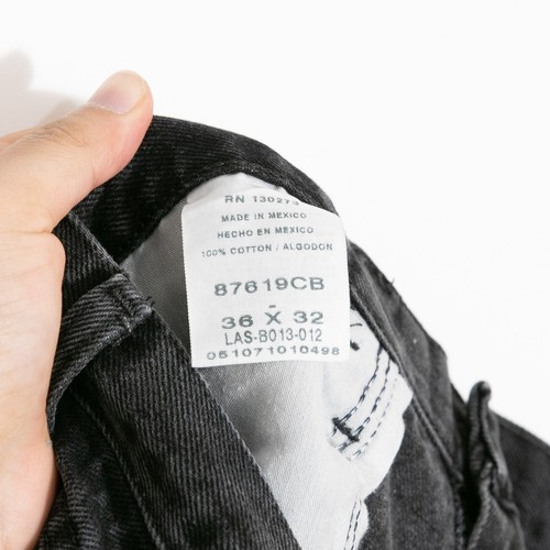 Vintage Y2K Rustler Black Jeans 36x32 - Faded Distressed Straight Leg Workwear - Picture 5 of 5