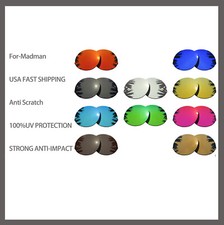 Anti Scratch Replacement Lenses for-Oakley Madman OO6019 Sunglasses Polarized