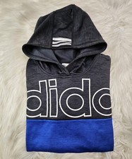 Adidas hoodie Boys XL 18-20 Blue Black