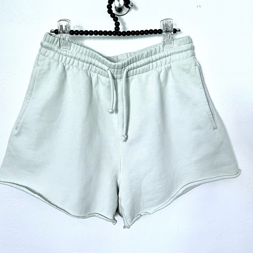 Aritzia TNA Cozy AF Fleece Shorts Pistachio Cotton Sweat Short drawstring Small - Picture 7 of 16