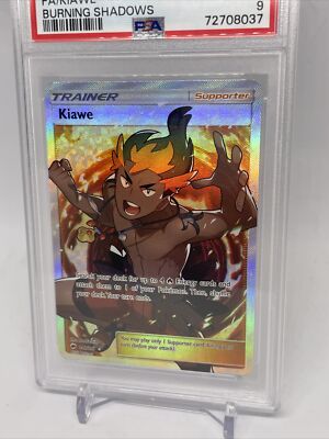 Pokemon 144/147 Kiawe PSA 9 - Burning Shadows | eBay