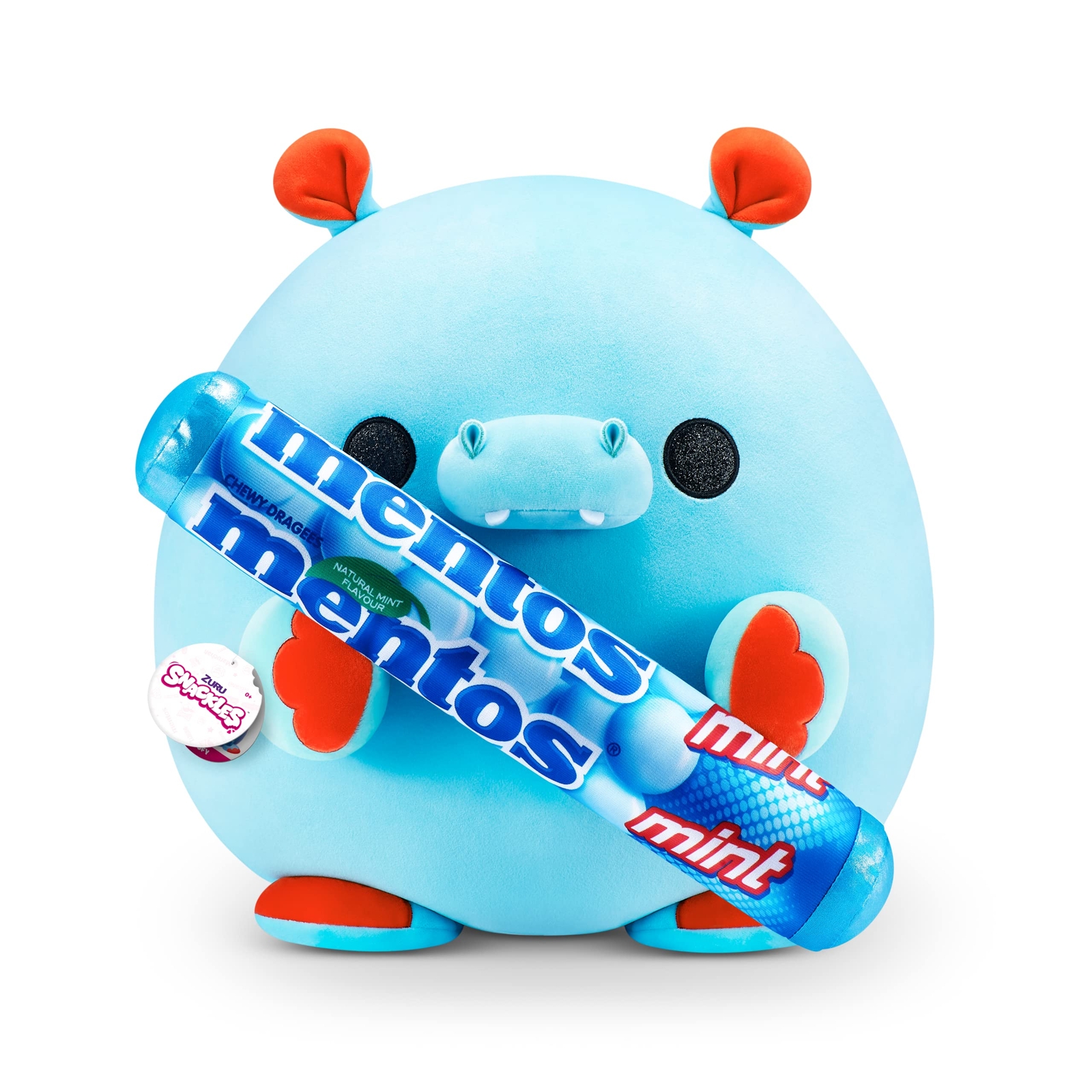ZURU Snackles Mentos Hippo 14" Plush – Ultra Soft & Collectible Toy