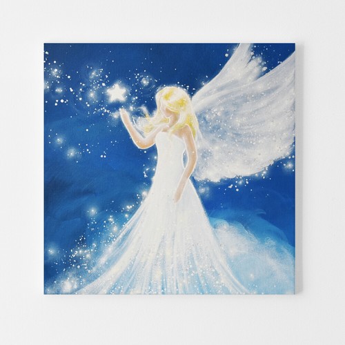 Bedroom Wall Decor "Touching the Stars" - Spiritual Above Bed Pictures, Prints - Picture 3 of 13