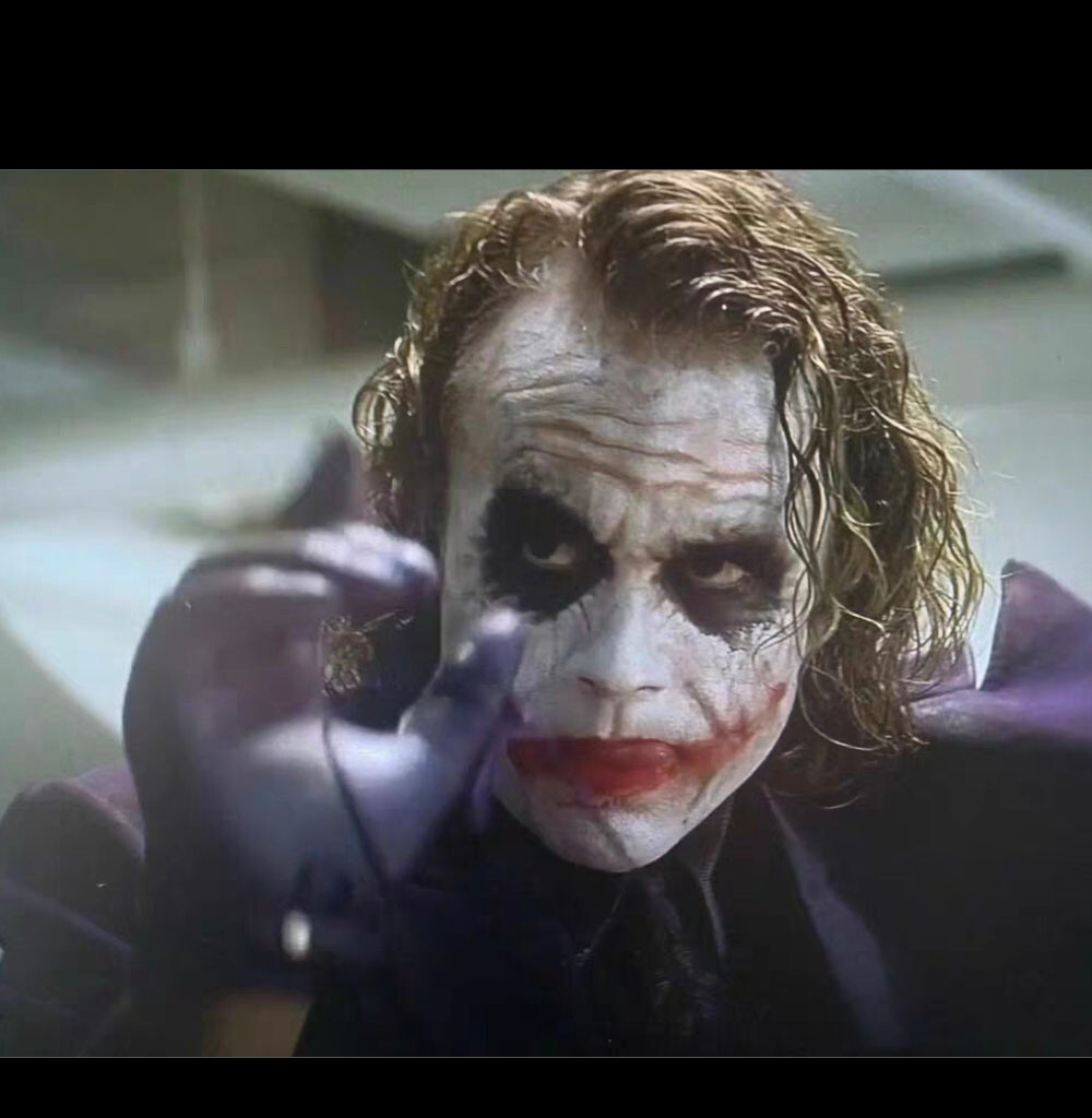 Rare Nancy ZHONG Studio Joker Heath Ledger protruding tongue Head