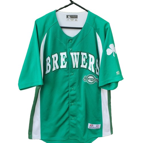 Milwaukee Brewers Gallardo Football jersey #49 Button up Size 52