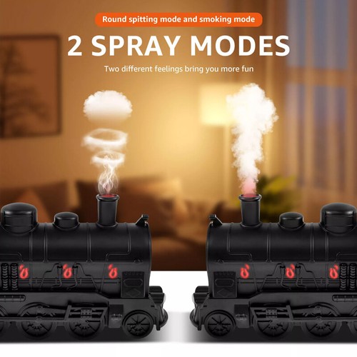 Steam Train Essential Oil Diffuser with Light 300ml-Humidifier Quiet Auto Off UK - Picture 4 of 11