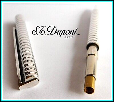 S.T. DUPONT Classic 2 Silver Plated Ballpoint Pen w/black S.T. DUPONT Classic 2 Silver Plated Ballpoint Pen w/black