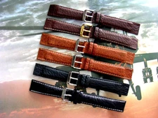 Buffalo calf Open End wire lug Leather watch band strap IW SUISSE 16 18 20 22mm
