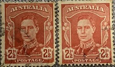 King George VI Stamp Rare2.5p and 2p mixed stamp lot