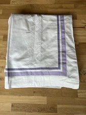 New Pottery Barn Kids White/PurCotton Canvas Blackout Curtain Panel 1 44x96