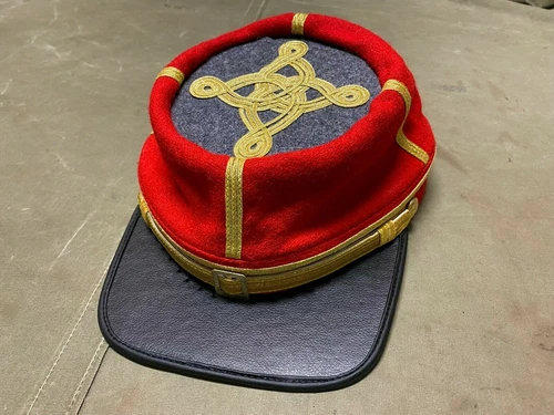 CIVIL WAR CONFEDERATE CS MAJOR COLONEL ARTILLERY OFFICER KEPI FORAGE-ALL SIZES!!