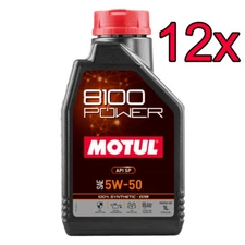 [Case of 12] Motul 8100 Power Full Synthetic Ester 5W-50 Engine Motor Oil 1L