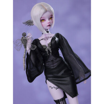 1/4 BJD Doll Sexy Girl Bare Resin Ball Joint Body with Tattoo Eyes