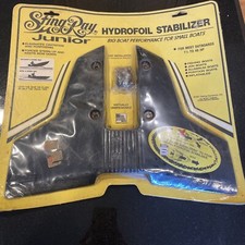 1991 Marine Stingray Junior Hydrofoil Stabilizer Fin Black Whale Tail Up to 40hp
