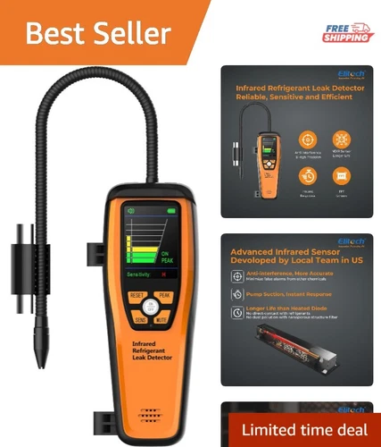 Professional HVAC Infrared Refrigerant Leak Detector - 10 Yrs Sensor Life
