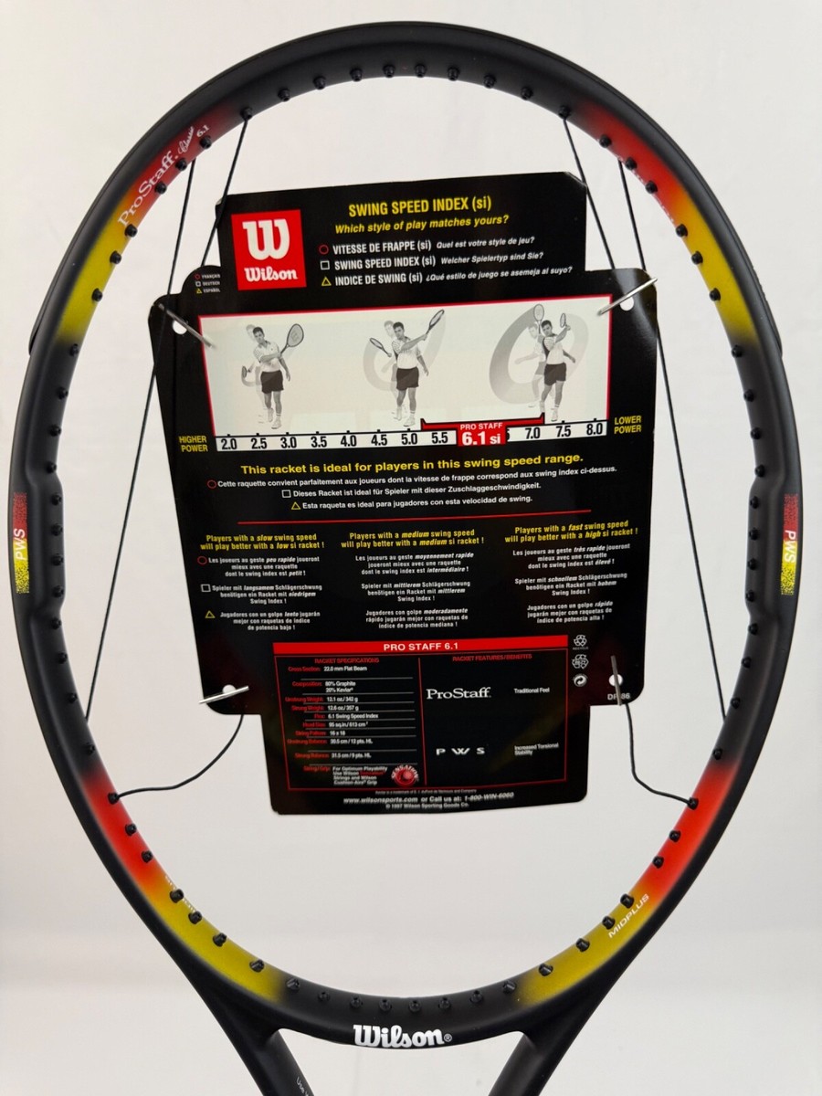 【希少美品】Wilson PRO STAFF Classic 6.1 si Wilson Pro Staff Midsize 85 Original 6.0 16x18 4 1/2