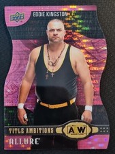 2022 AEW Eddie Kingston Pink Title Ambitions /100 Upper Deck ALLURE #81312