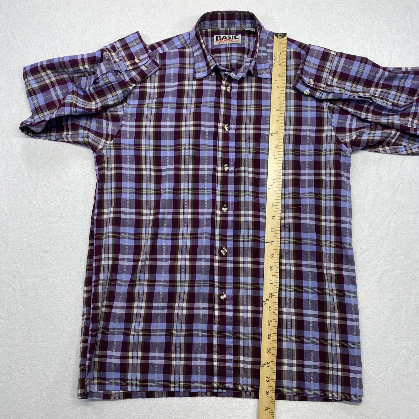 Vintage Basic Options Button Down Shirt Mens M Co… - image 8