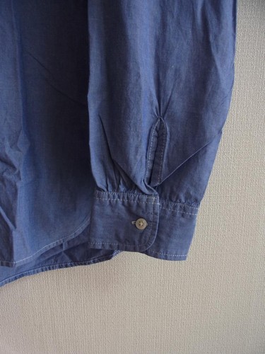 Made in USA Engineered Garments Long Sleeve Tab Collar Dress Shirt M blue used - Picture 9 of 12